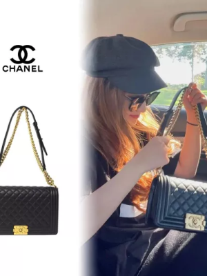(Chanel) Boy Caviar Skin Shoulder BAG