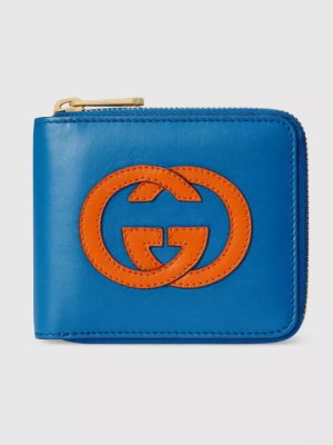 Interlocking Double G Full Zip Wallet