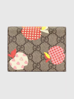 Gucci Les Pomme Card Case Wallet with Banknotes and Coin Case