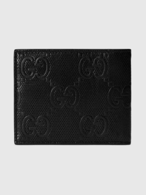 GG Print Embossed Wallet